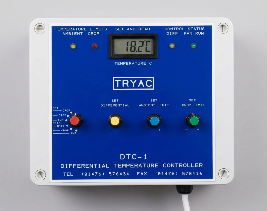 Tryac grain cooling control panel